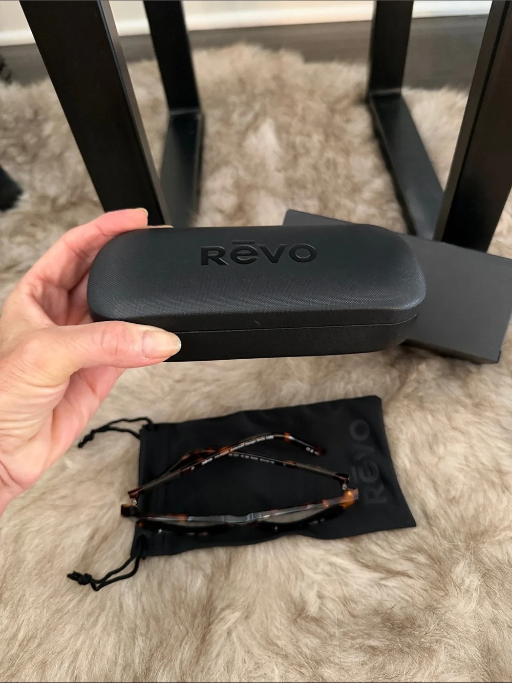 New!!!! Revo Women's Tortoiseshell Frame Sunglasses w/case and original box.